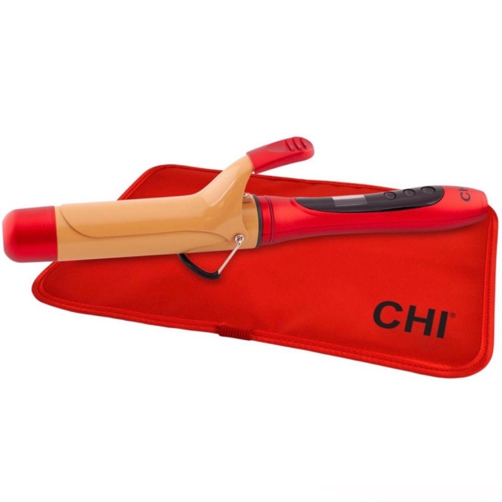 CHI 1.5” Barrel Ceramic Curling Iron with Temperature Control & Thermal Mat